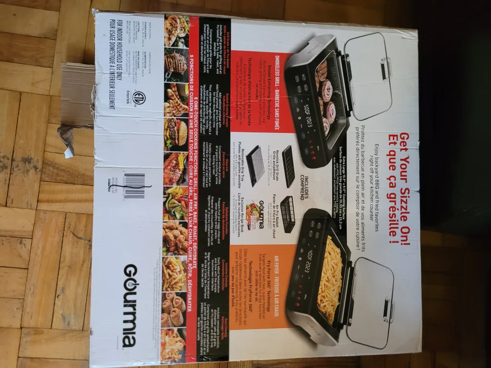 Gourmia FoodStation Smokeless Grill & Air Fryer - NEW image indicator(3)