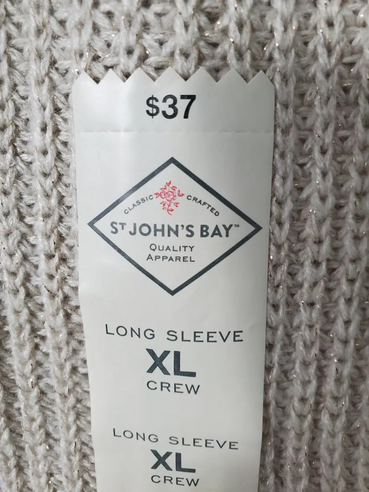 St John's Bay XL Long Sleeve Crew Neck Sweater image indicator(2)