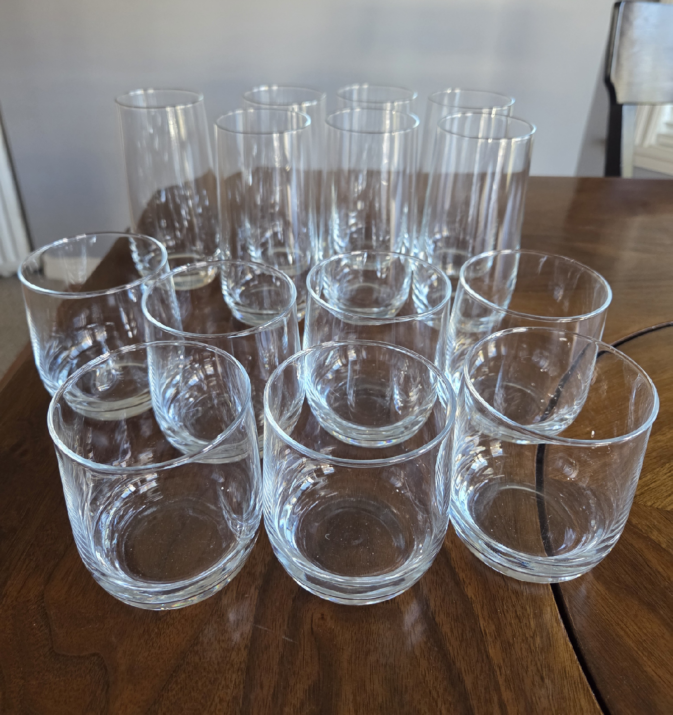 Set of 14 Clear Drinking Glasses - photo 2