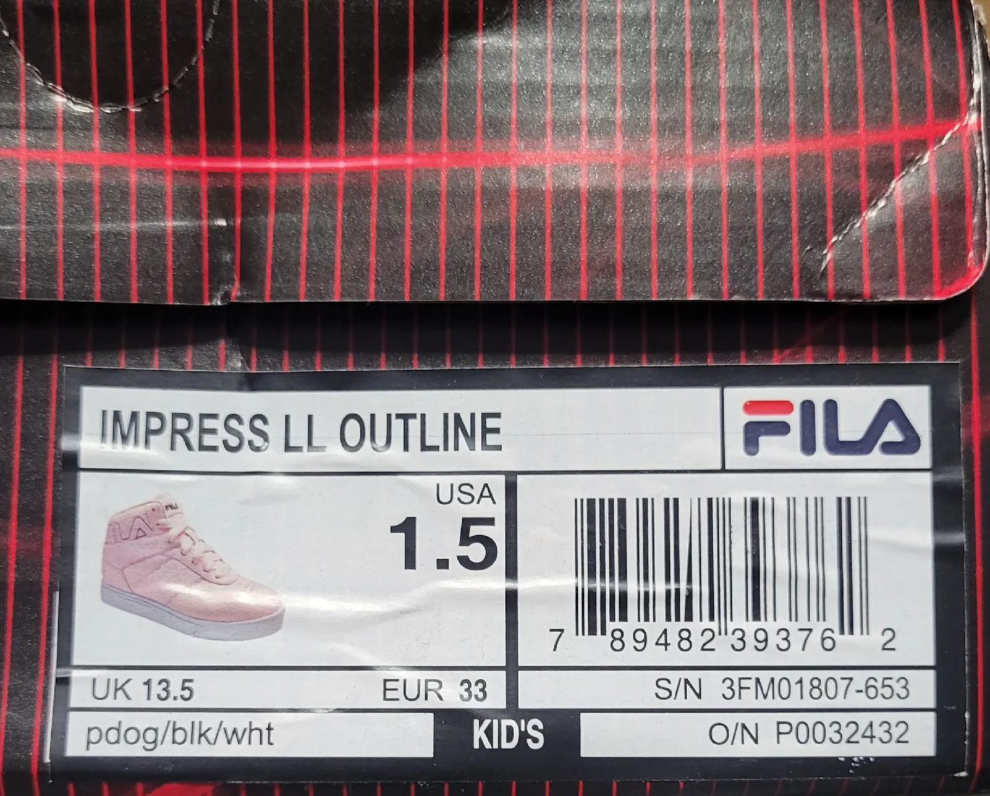 New Fila F123 High Top Sneakers - Size 1.5 image indicator(6)