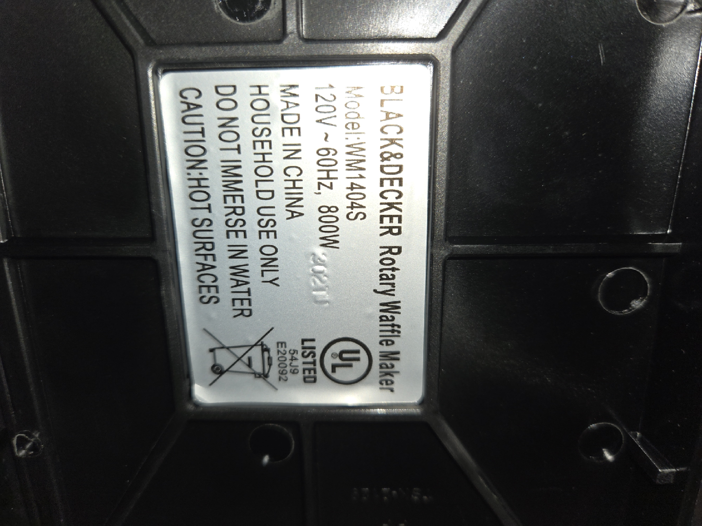 🥕  Black & Decker WM1404S Rotary Waffle Maker - photo 4