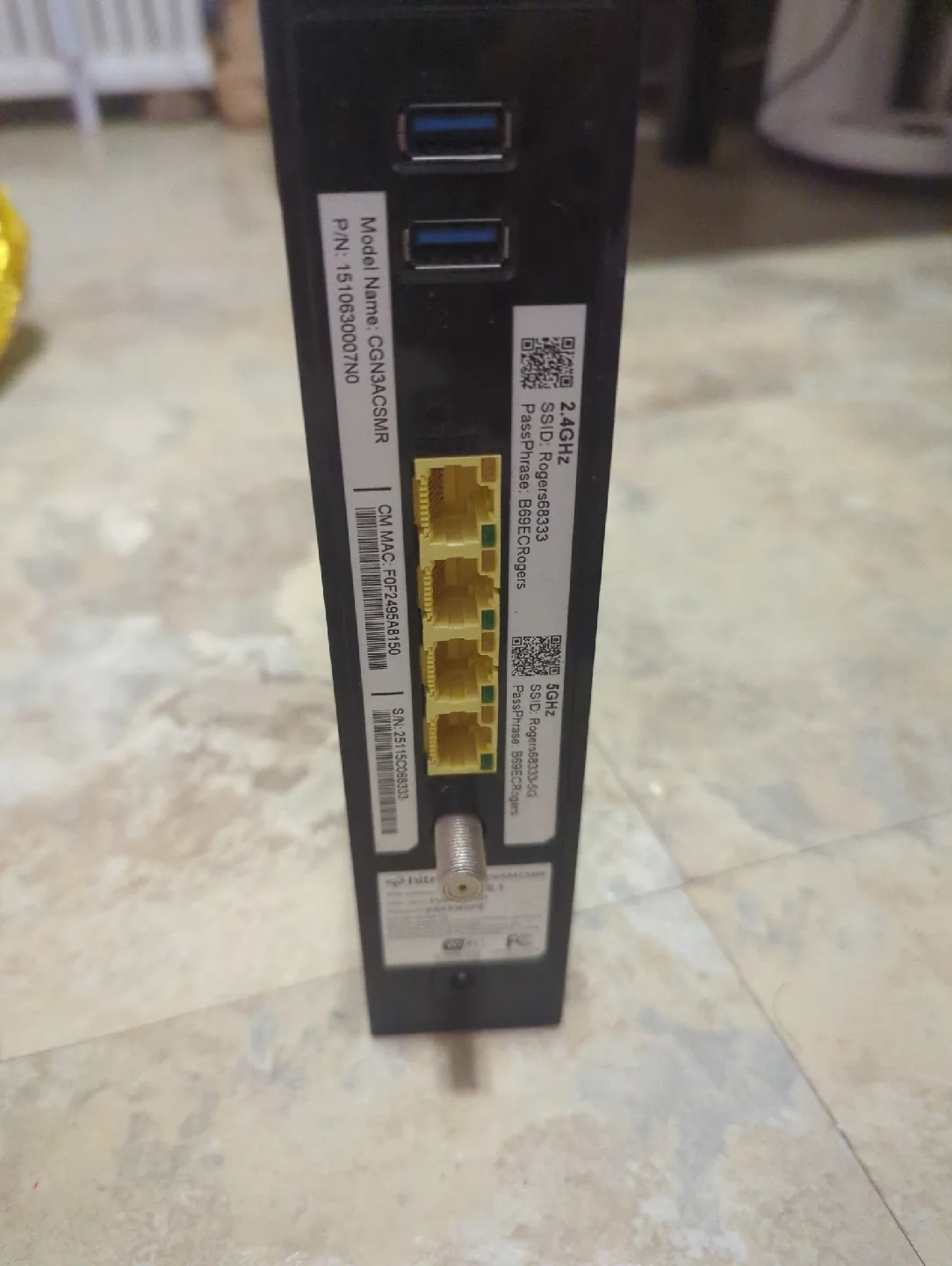 Hitron CGN3ACSMR Modem image indicator(3)
