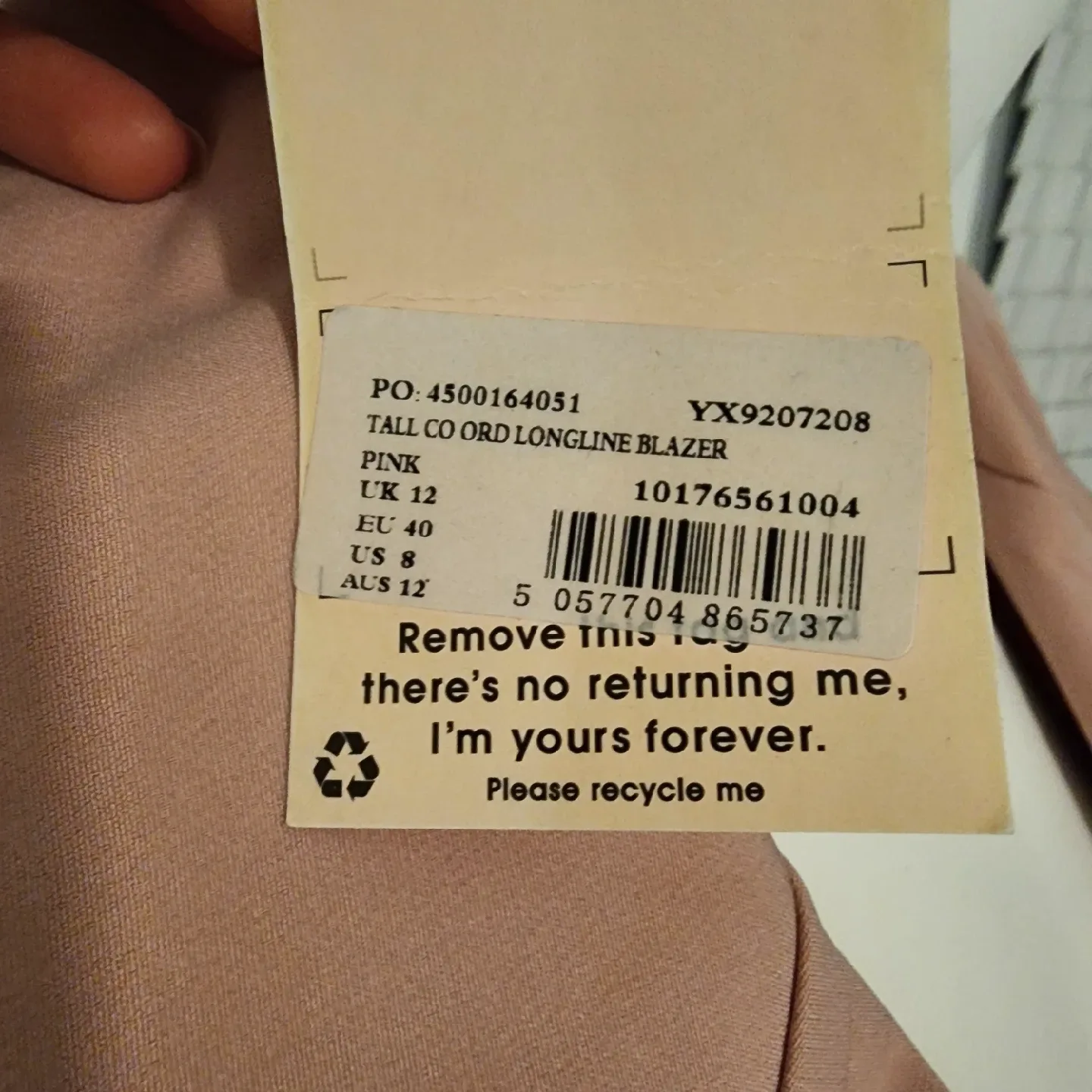 Missguided Tall Pink Suit Set - Blazer & Pants image indicator(7)