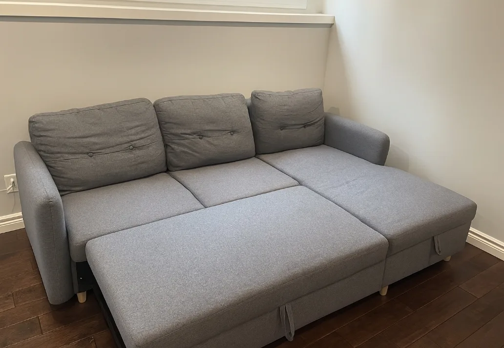 Grey Sectional Sofa with Storage thumbnail