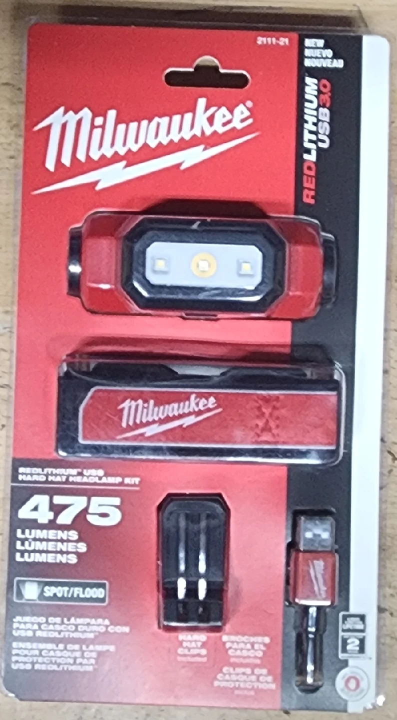 Milwaukee REDLITHIUM USB Hard Hat Headlamp Kit - New