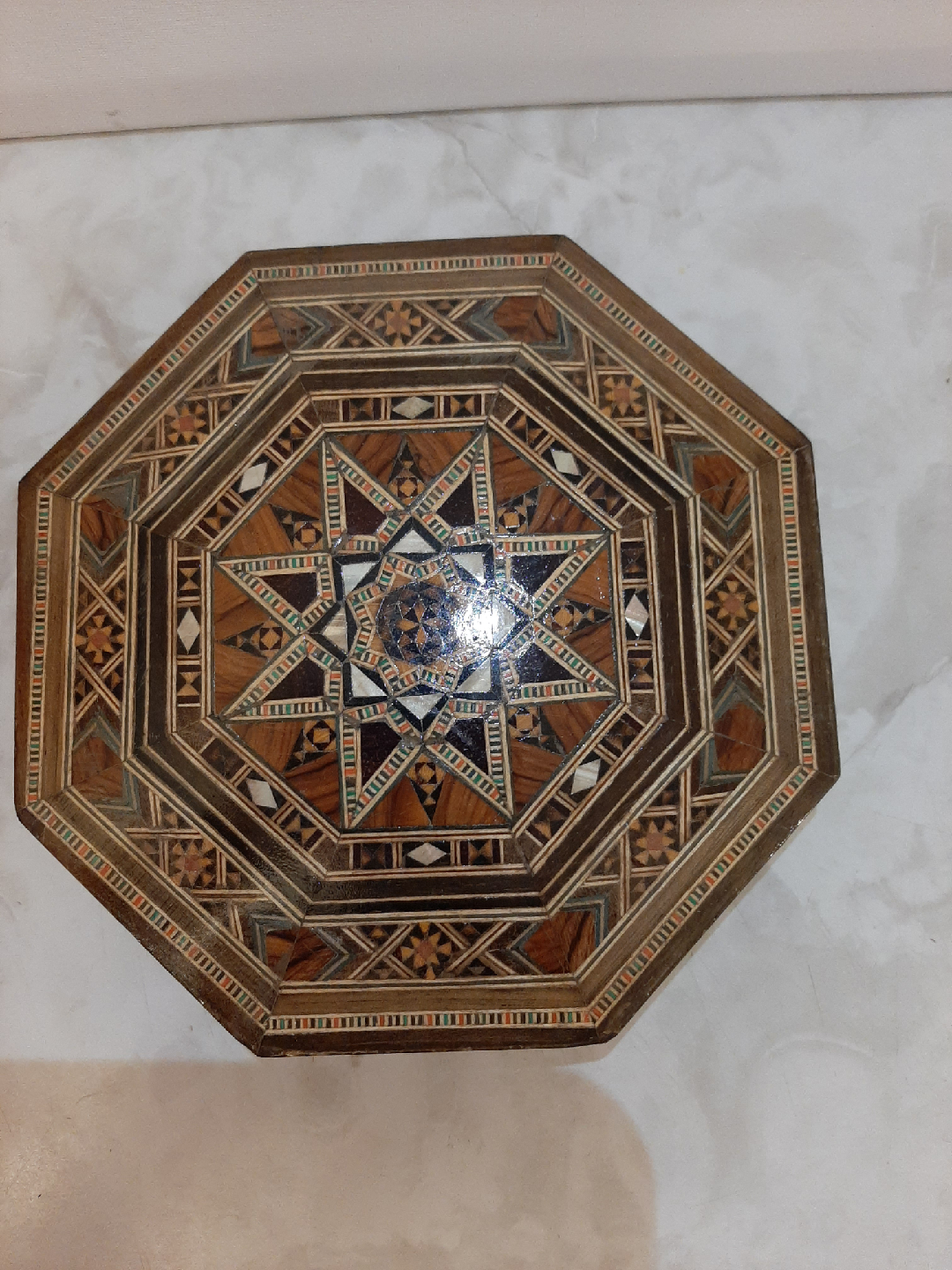 Octagon Wooden Inlay Box - photo 2