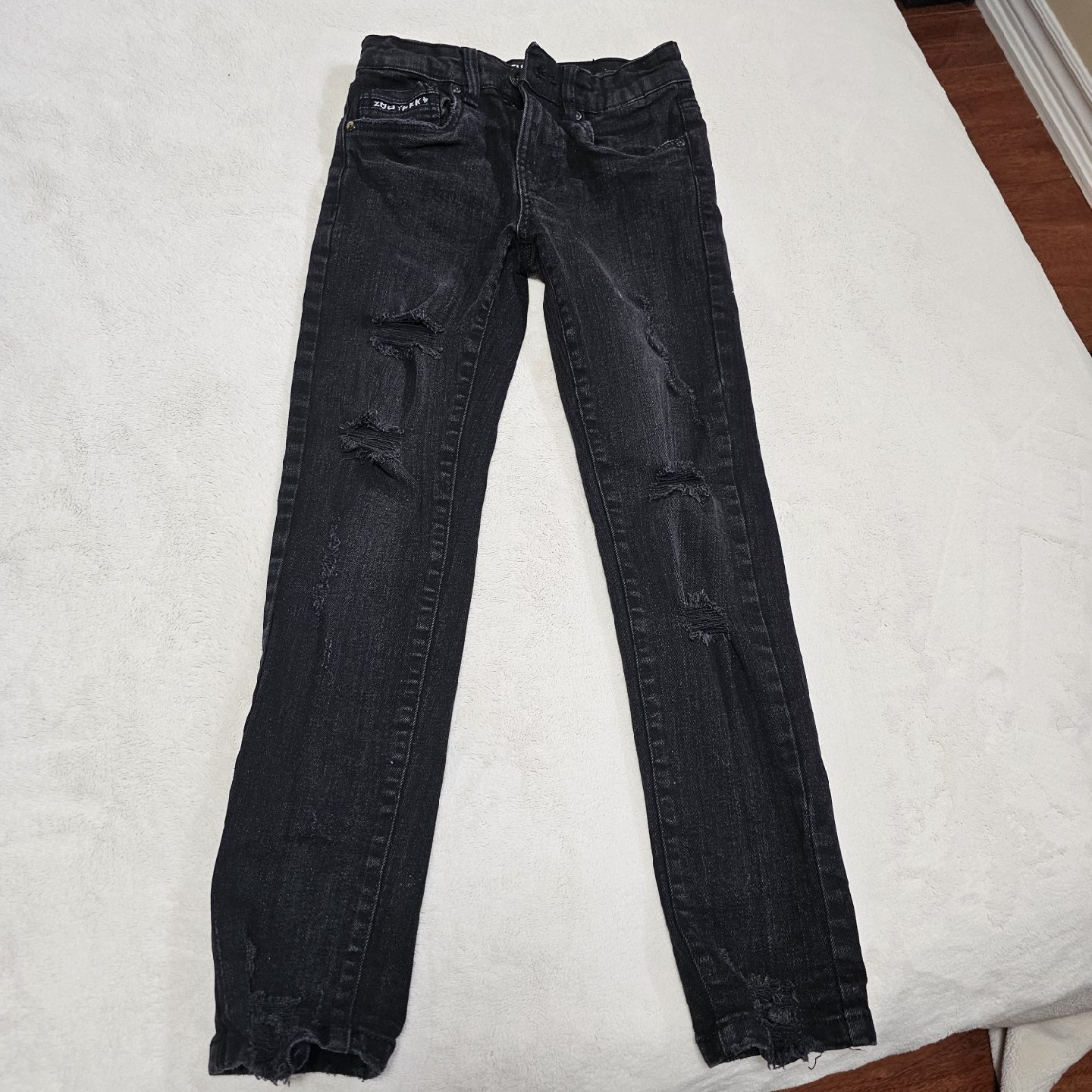 Zoo York Black Distressed Jeans - Size 9/10 - photo 3