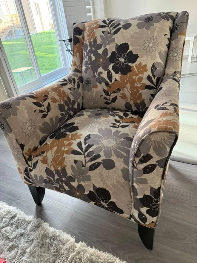 Floral Print Accent Chair image indicator(2)