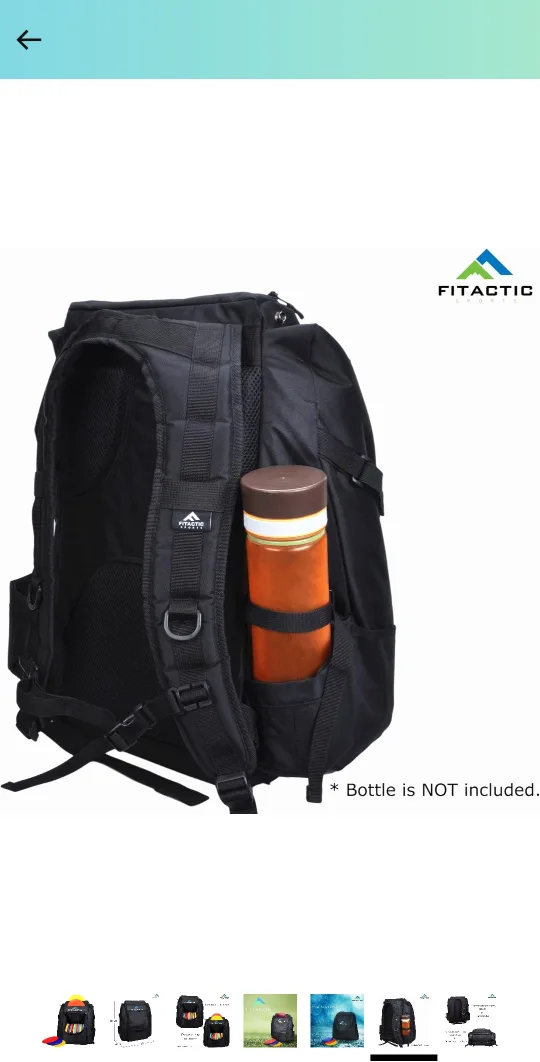 🥕 FITactic Luxury Frisbee Disc Golf Backpack - Black image indicator(3)