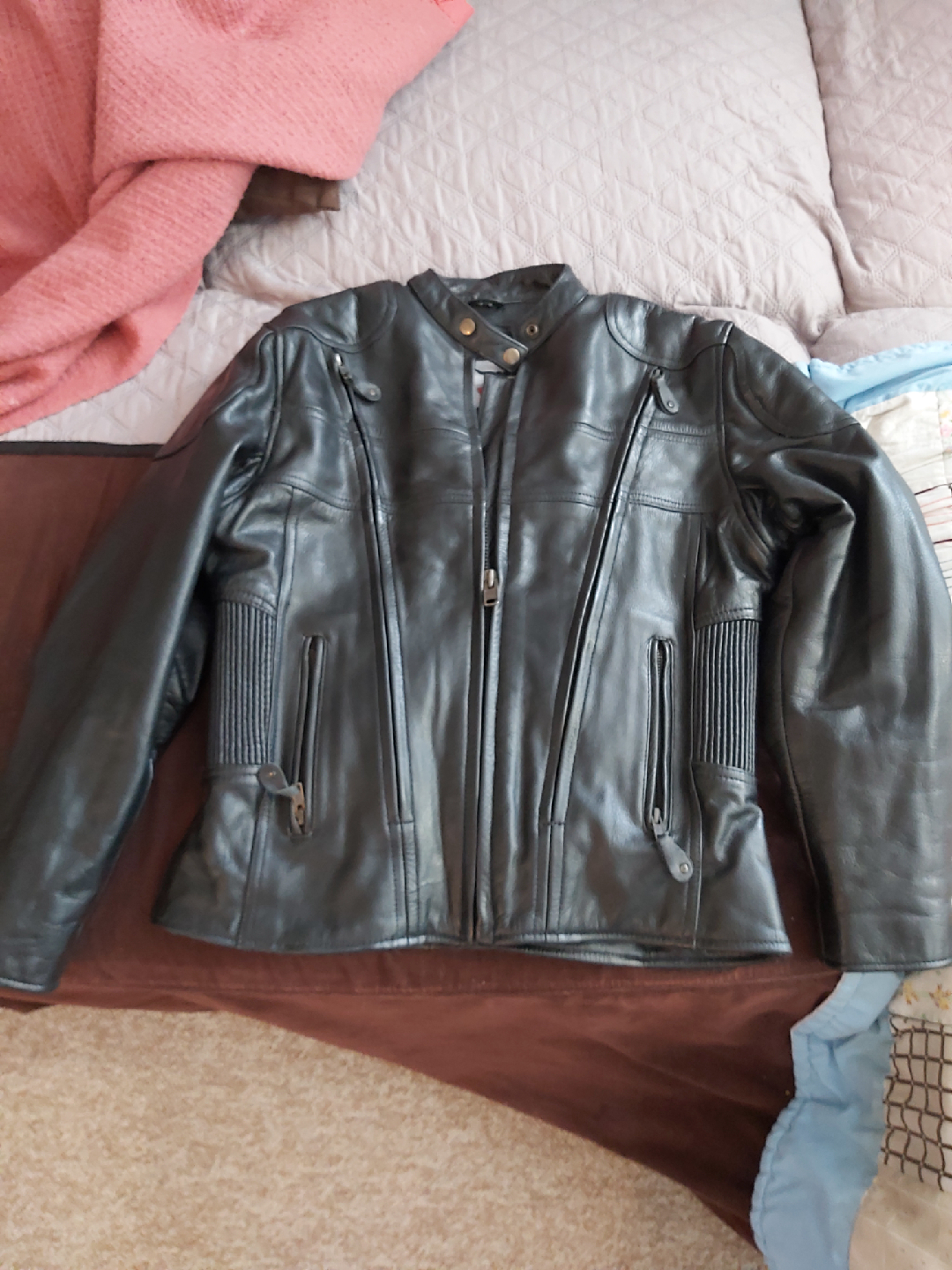 ladies leather jacket