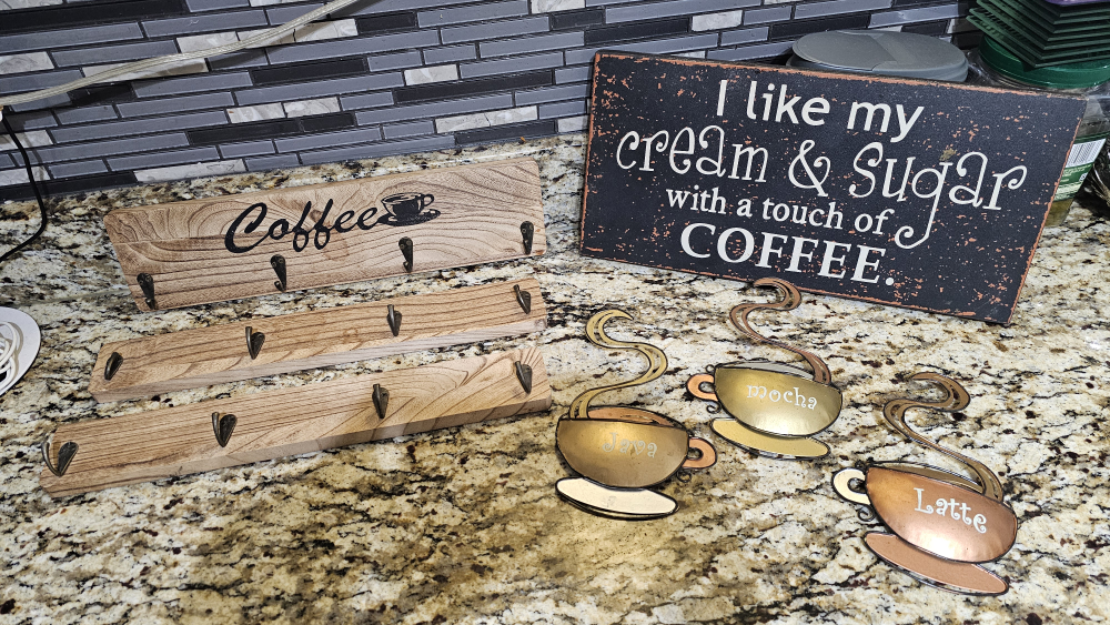 Coffee Station Wall Decor Set