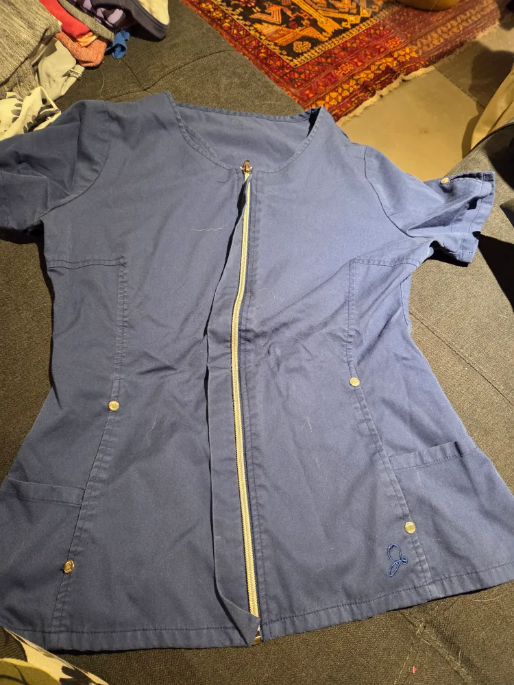 3 Blue Scrub Sets - Top & Pants (Jaanuu brand) image indicator(2)