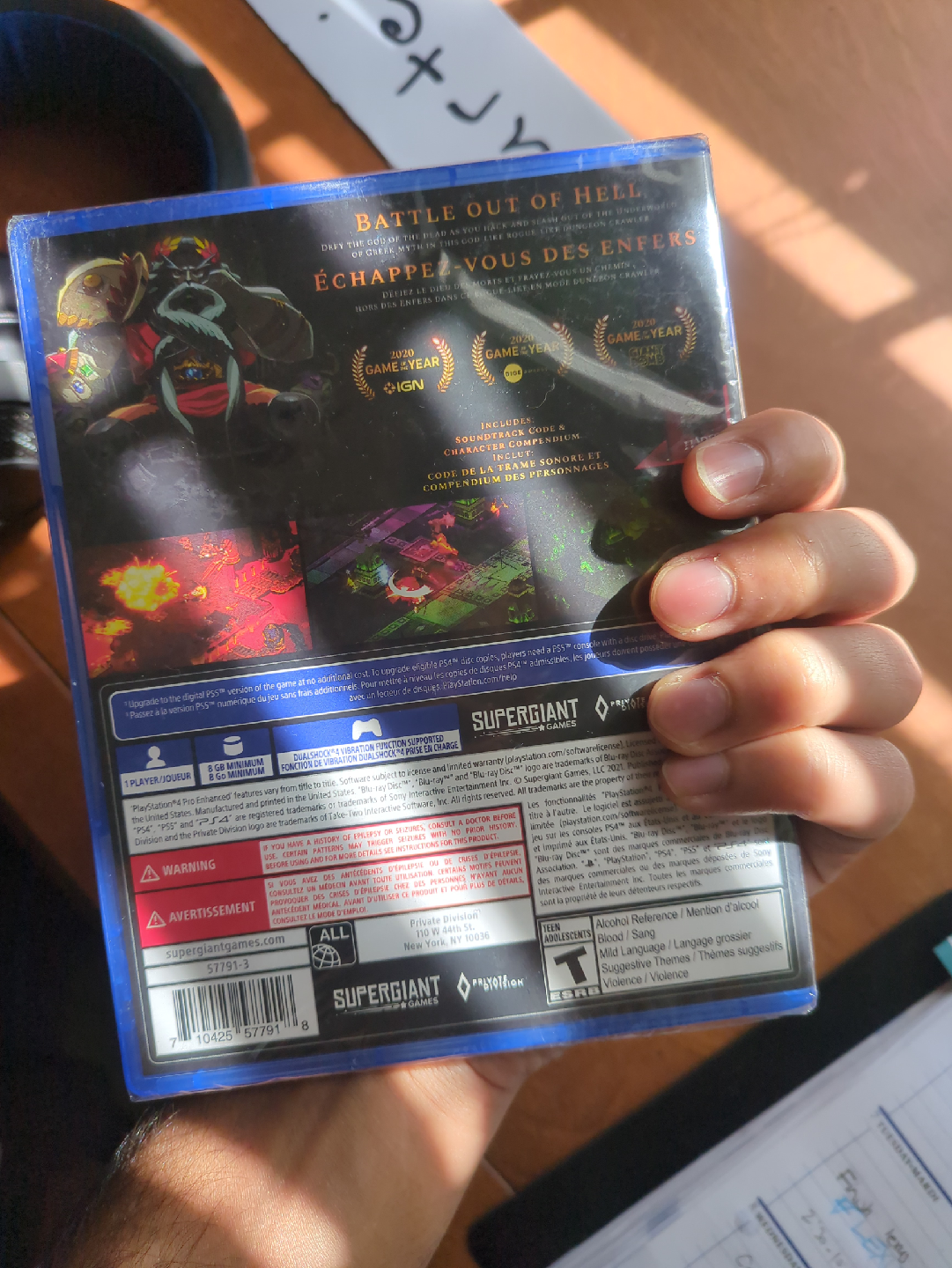Sealed Hades PS4 Game - Brand New - photo 2