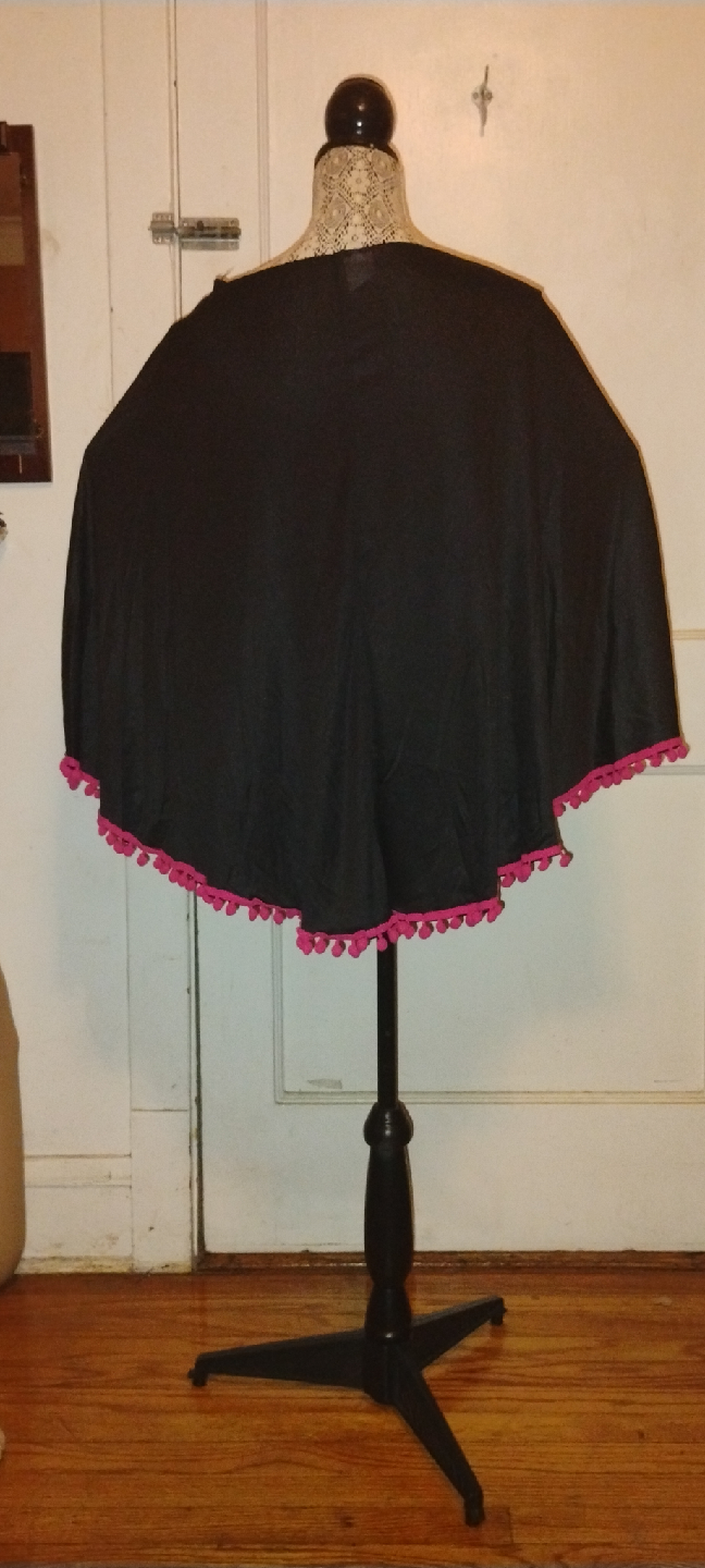 Day of The Dead Adult Poncho Costume - photo 3