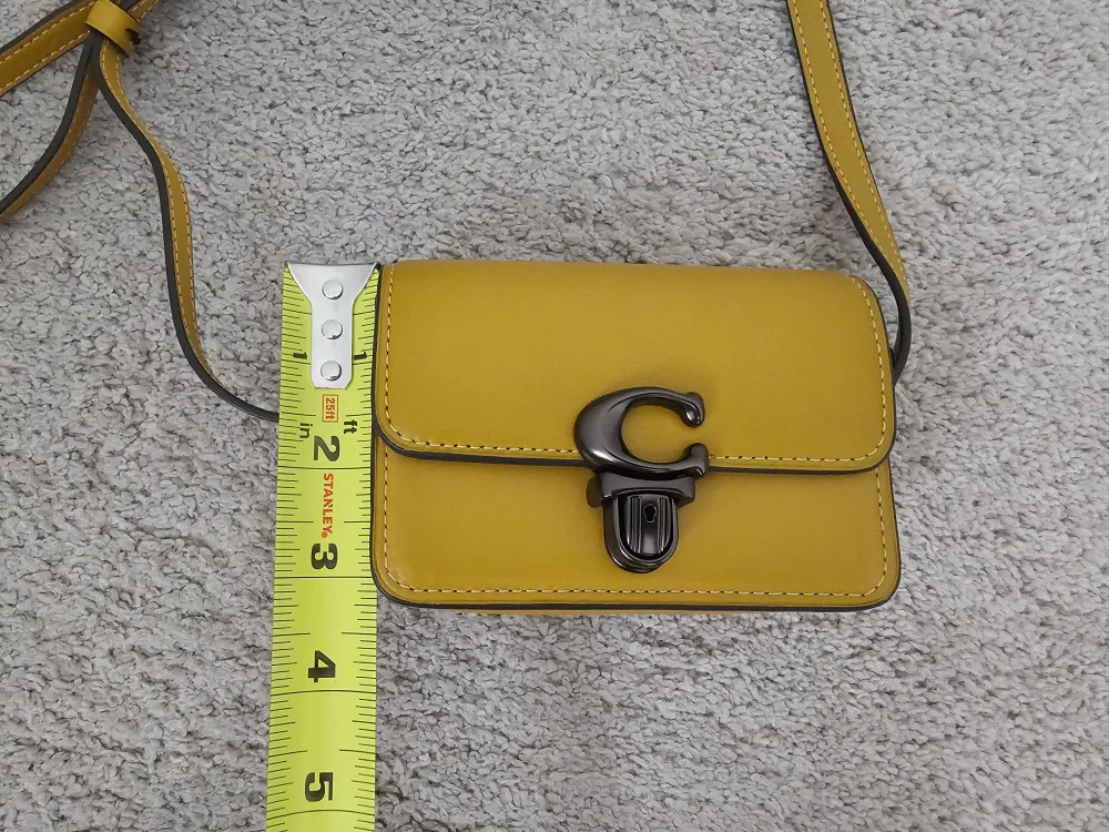 Authentic Coach Studio Mini Mustard Bag image indicator(9)