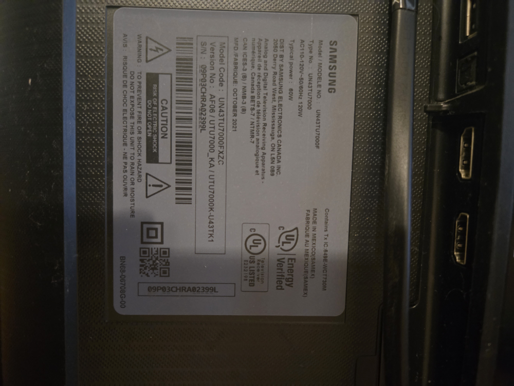 Samsung UN43TU7000F 43" 4K UHD Smart TV - photo 3