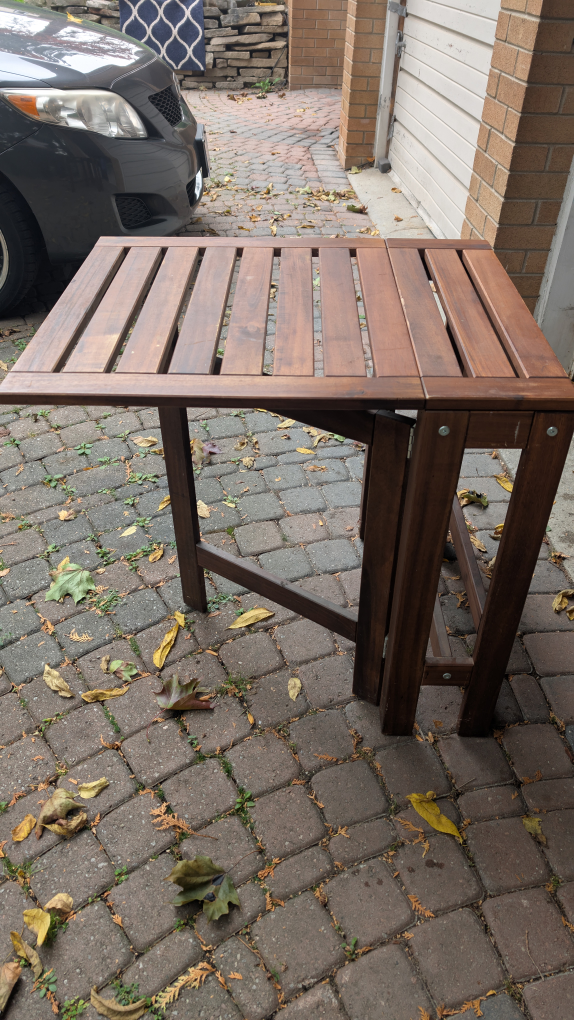 Folding Wooden Table - photo 3