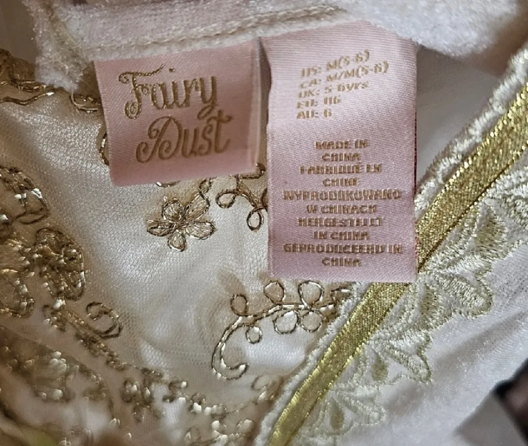 Unicorn Fairy Princess Halloween Costume w Wings & Headband image indicator(5)