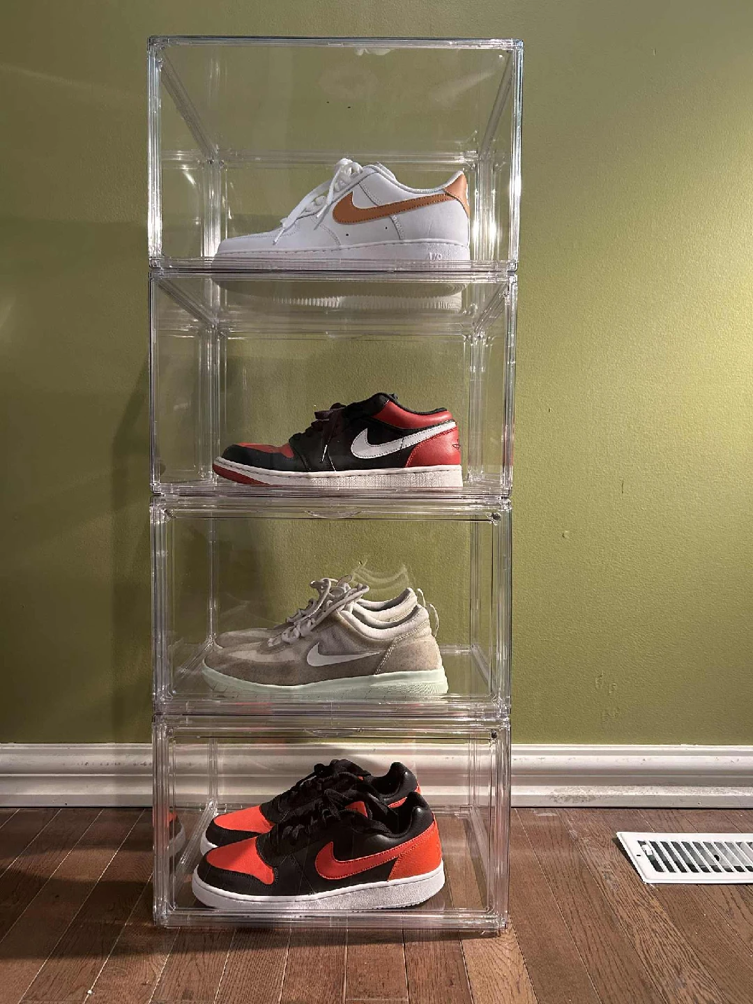 AG BOX Premium Stackable Shoe Box - 4 Boxes - photo 4