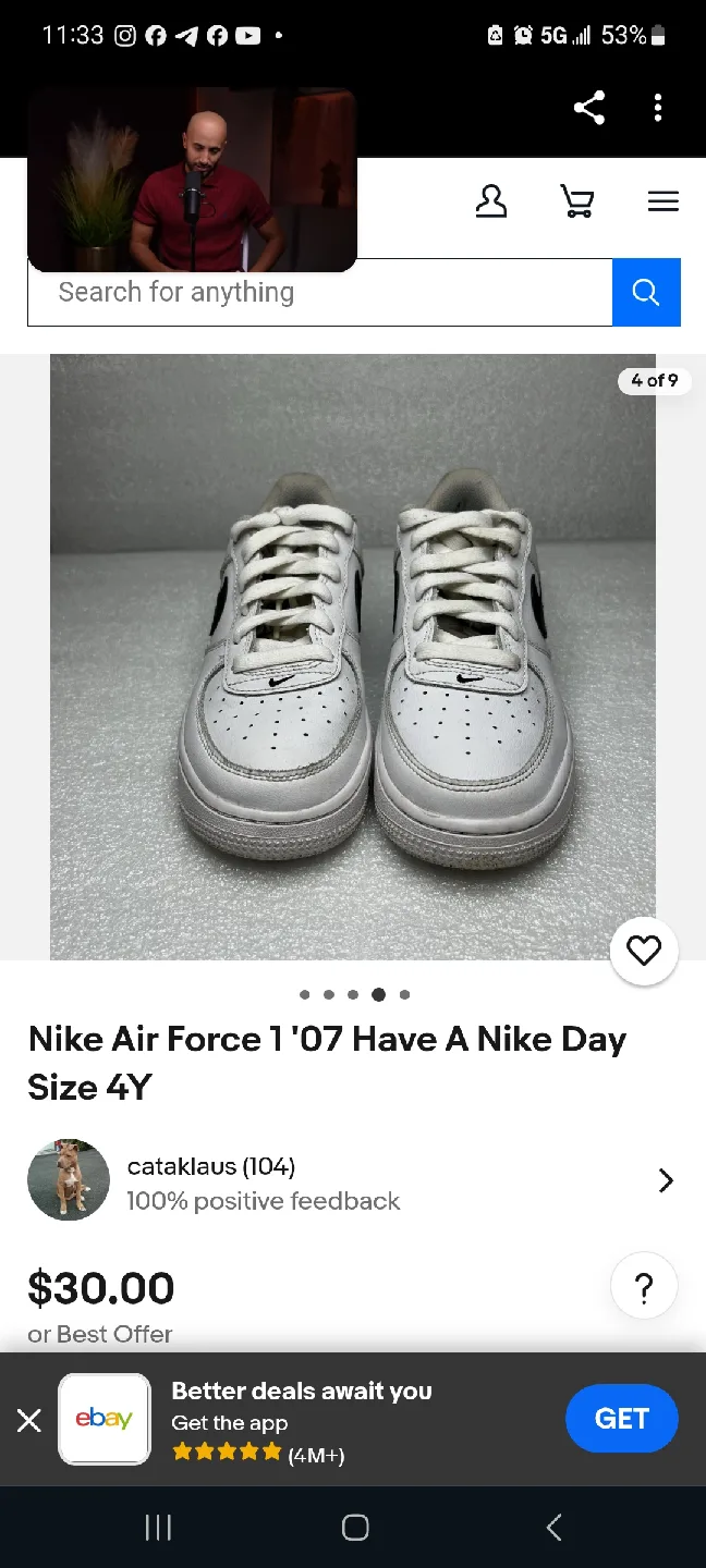 Nike Air Force 1 '07 Have A Nike Day Size 4Y image indicator(6)
