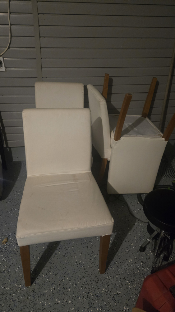 Set of 4 White Dining Chairs - photo 2