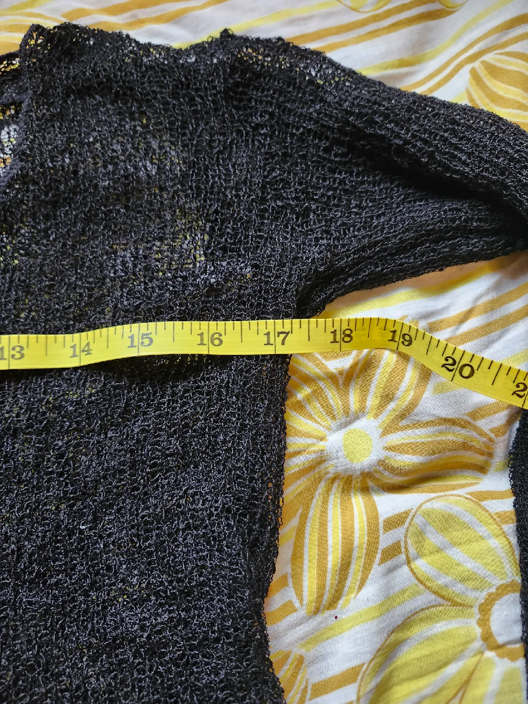 Black Tricotto wrap cardigan with ruffle sleeves image indicator(6)