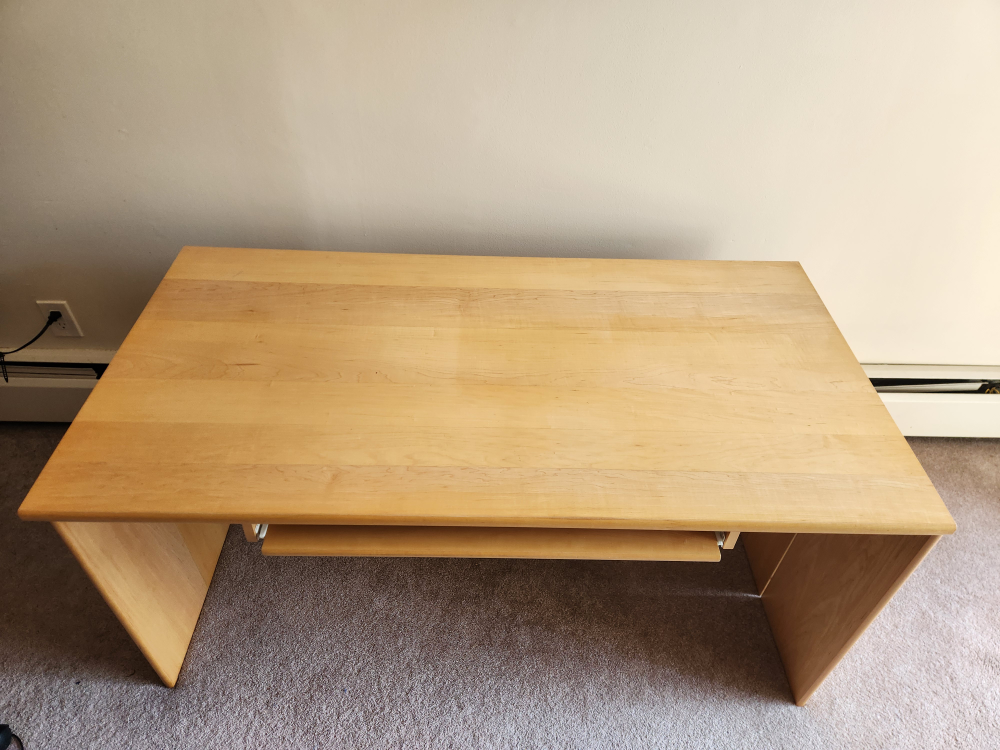 Wooden Desk with Pull-Out Tray - photo 4