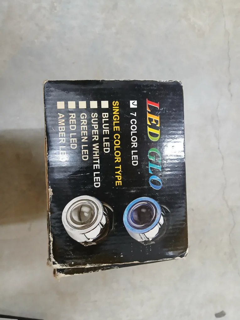 SATUGA LED GLO 7 Color Angel Eyes Fog Lamp image indicator(3)