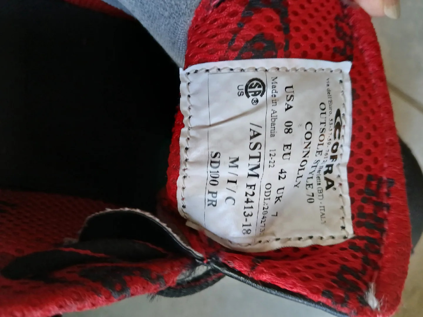 Cofra Connolly Black Work Shoes - Size 8 image indicator(4)