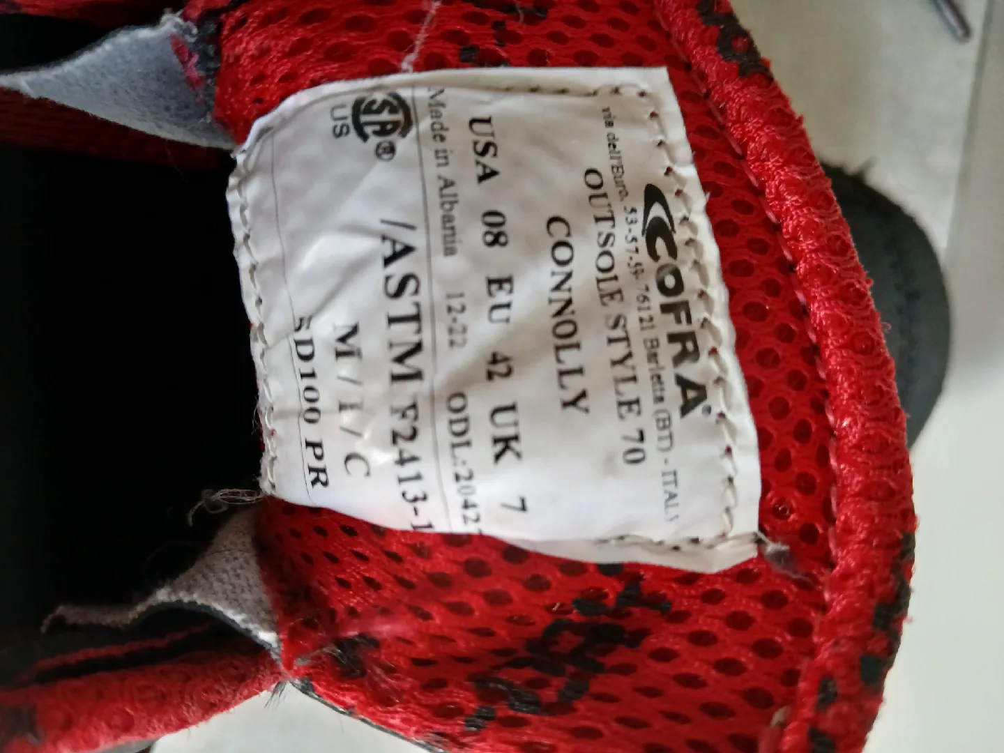 Cofra Connolly Black Work Shoes - Size 8 image indicator(6)