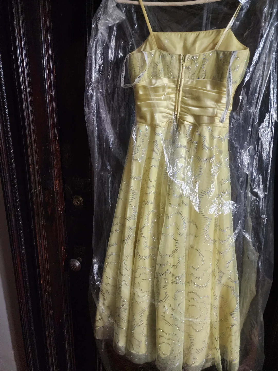 Yellow Formal Dress - Polyester image indicator(7)