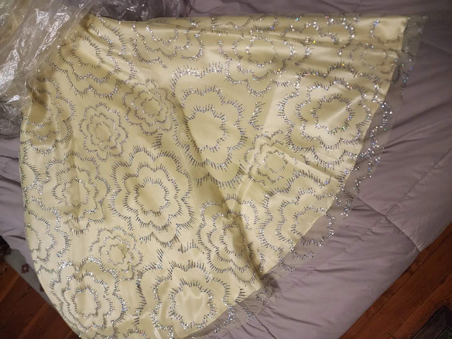 Yellow Formal Dress - Polyester image indicator(9)