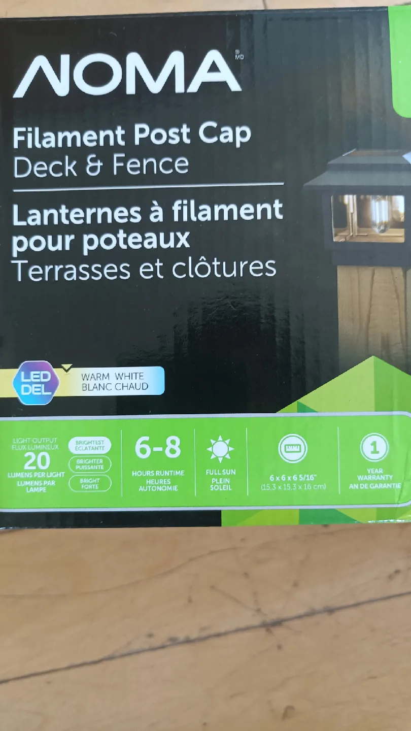 NOMA Outdoor Warm White LED Sola  Post Cap Fence Lights image indicator(3)