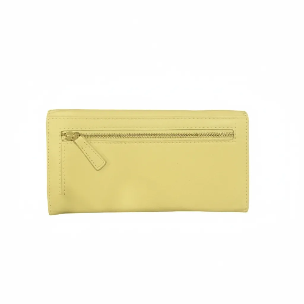 New Yellow Leather Wallet image indicator(2)