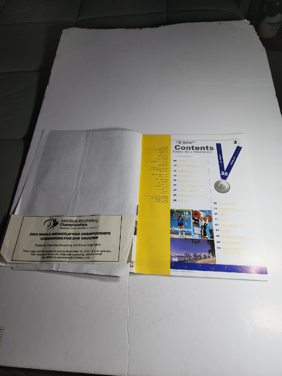 2003 World Weightlifting Championships Program - photo 4