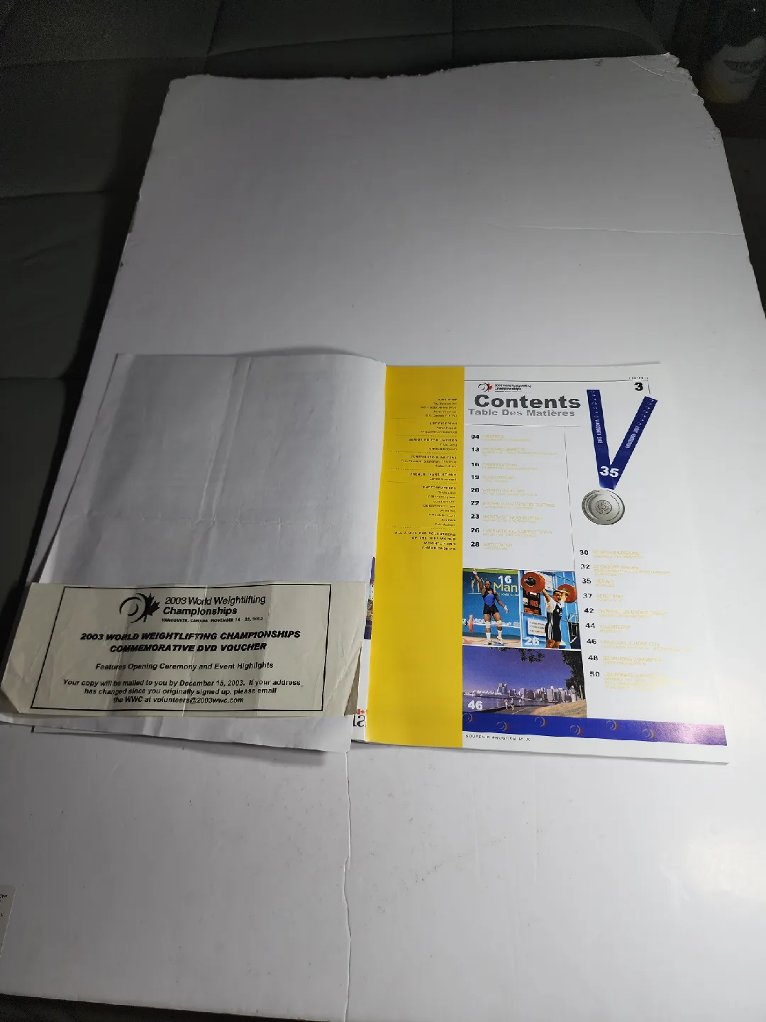 2003 World Weightlifting Championships Program image indicator(4)