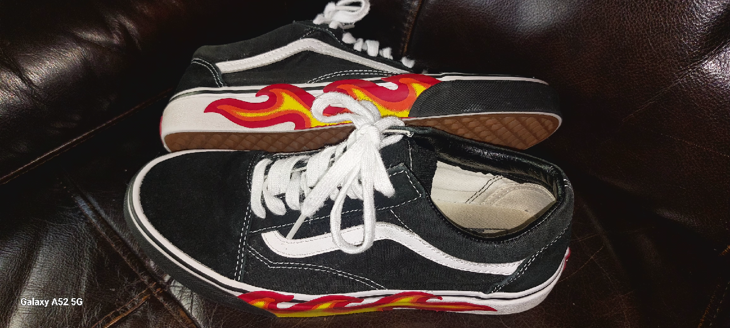 Vans Old Skool Flame Sneakers, Mens size 8, Womens 9.5 - photo 5