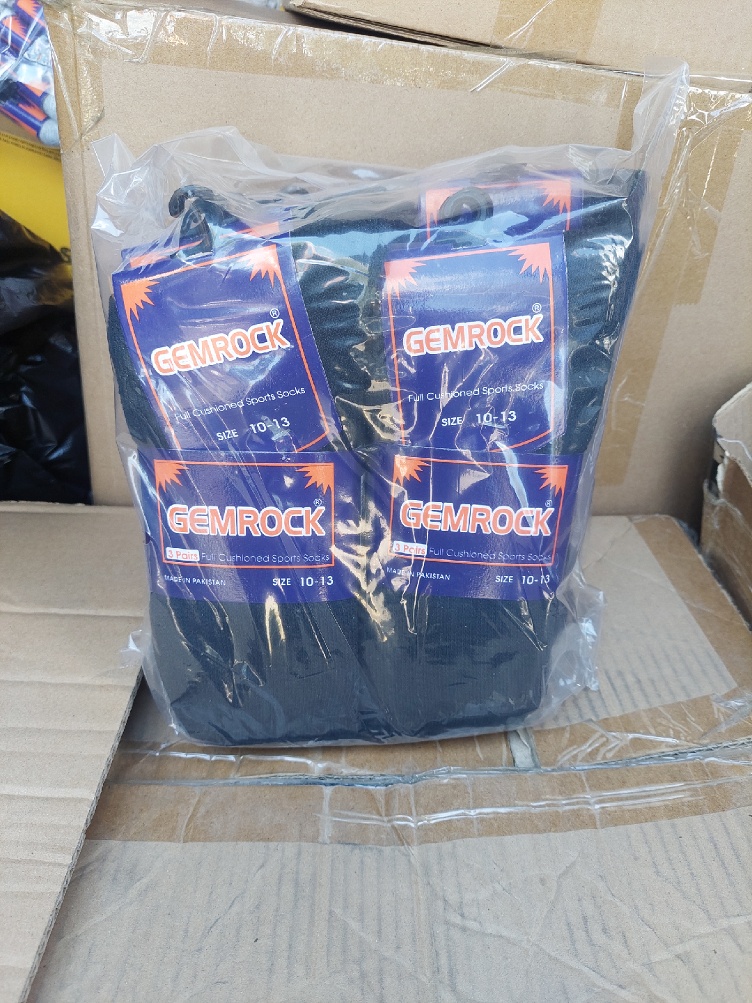 GEMROCK Full Cushioned Sports Socks Size 10-13