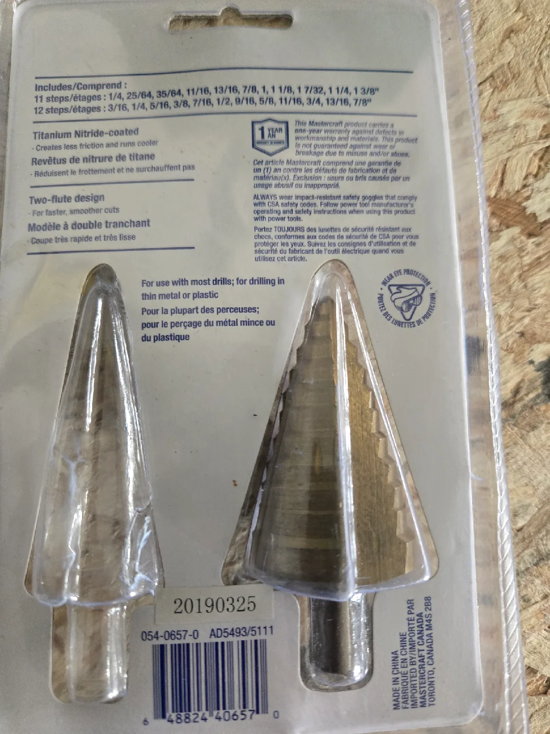 Mastercraft Titanium Step Drill Bit Set - 2 Pieces image indicator(3)