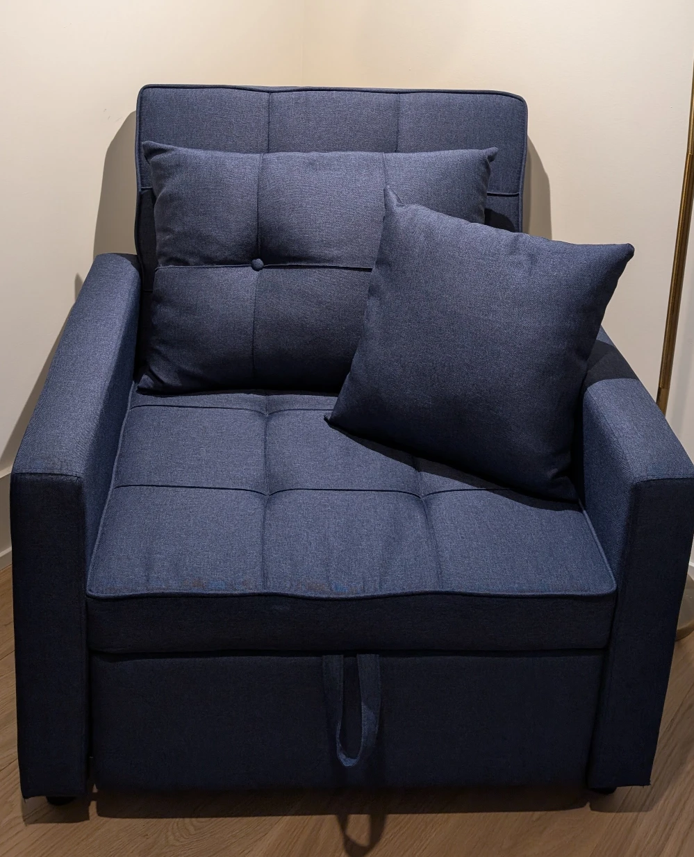Convertible Sleeper Chair Bed - Blue