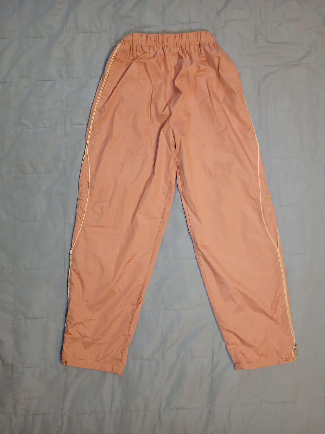 Women Large Peach-Pink Warm Pants