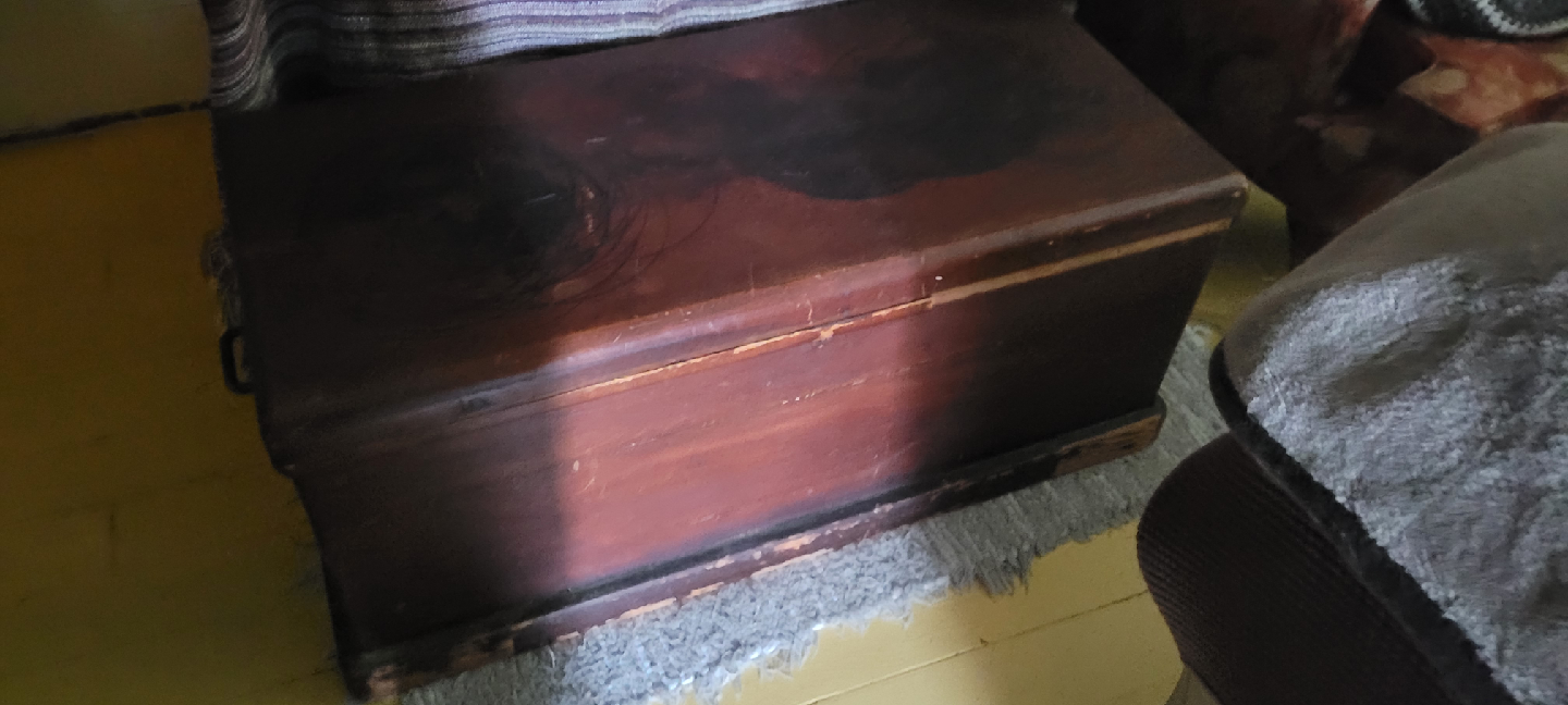 Vintage Pine Blanket Box