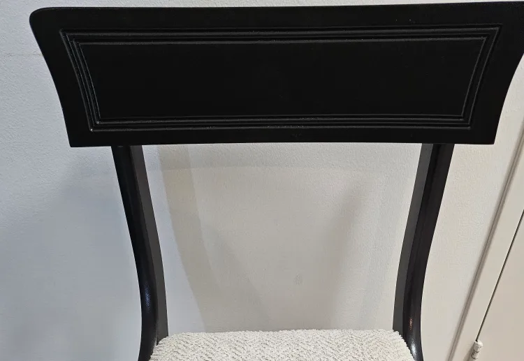 Black Accent Chair with Cream Seat image indicator(4)