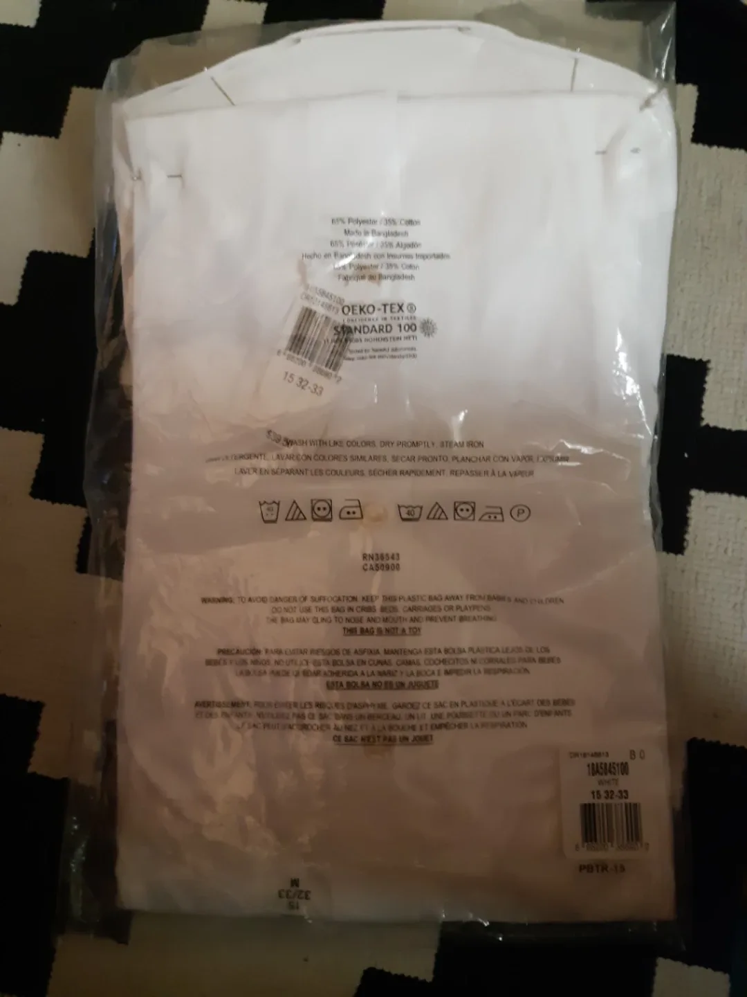 Arrow Wrinkle Free White Dress Shirt - 15 32/33 image indicator(2)