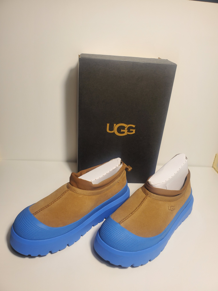 Men’s UGG Tasman Weather Hybrid Slipper Chestnut Big Sky Size 10