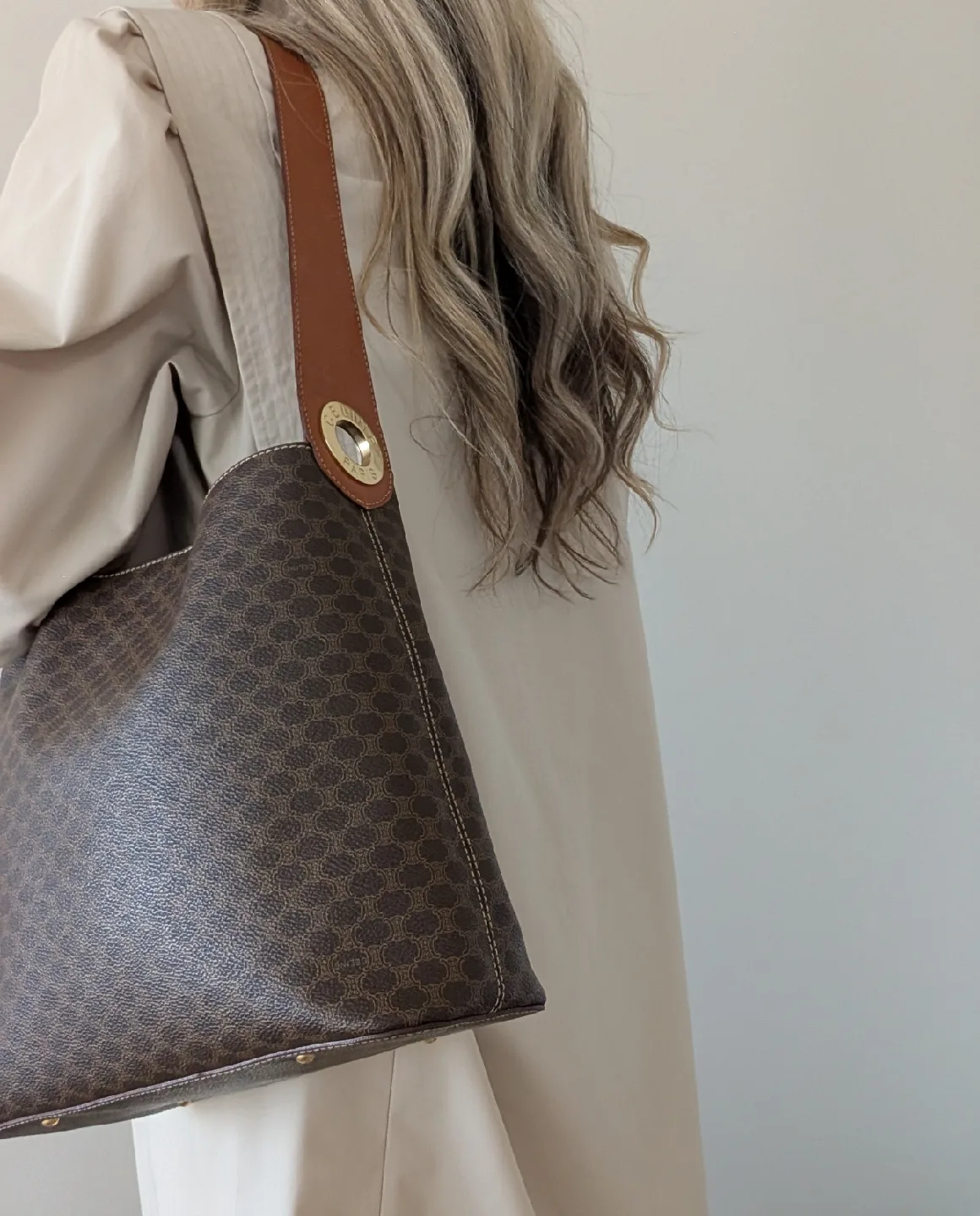 Vintage Celine Paris Macadam Tote Bag image indicator(3)