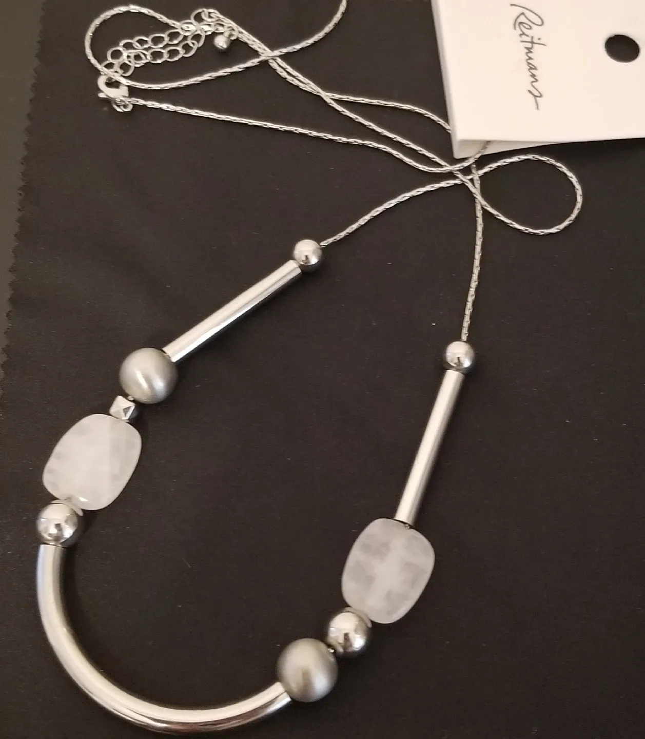 Reitman's Bracelet,Silver Long Chain & Earrings image indicator(3)