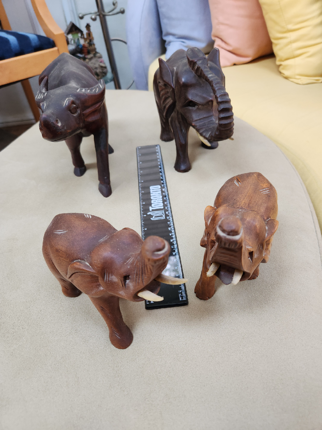 Hand Carved Wood Animal Figurines