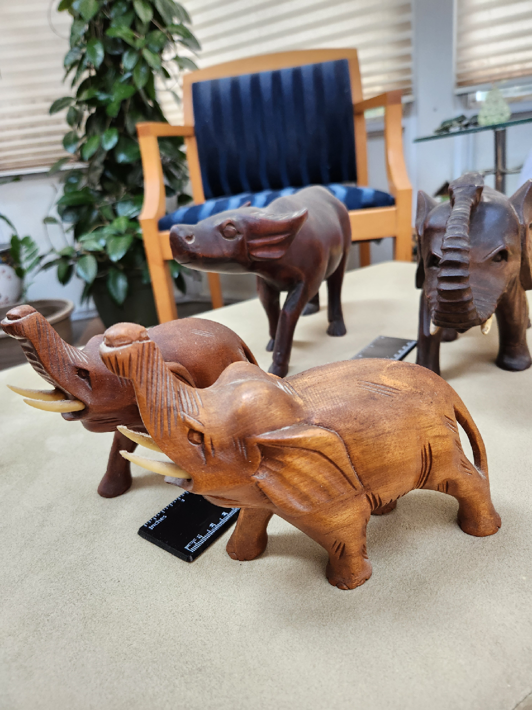 Hand Carved Wood Animal Figurines - photo 2