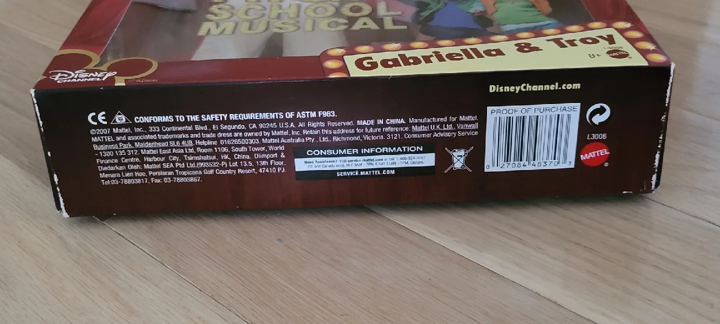 Disney High School Musical Gabriella & Troy Dolls (2007 Mattel) image indicator(3)